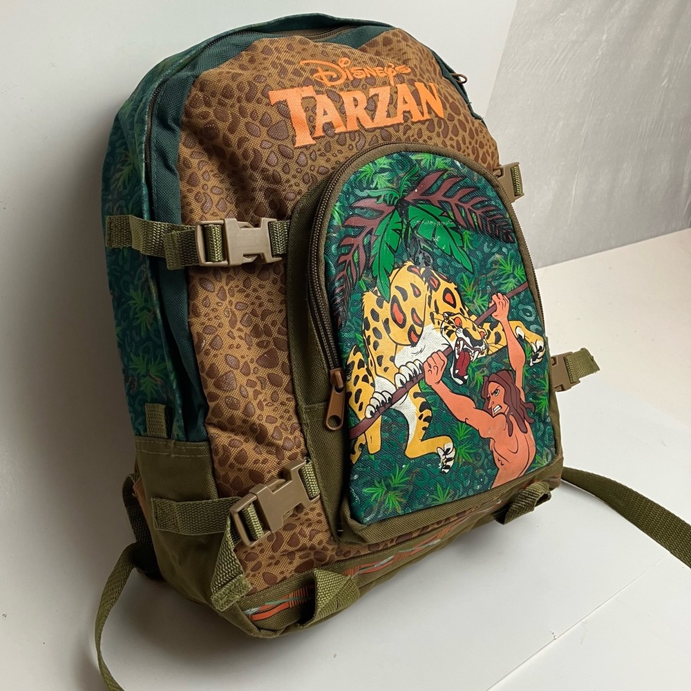 Vintage Tarzan Backpack Y2K Nostalgia Rare Disney 2000s Children's School Bag - Picture 3 of 17